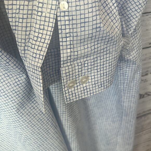 REACTION KENNETH COLE SLIM FIT BUTTON DOWN LONG SLEEVE DRESS SHIRT - Picture 6 of 11